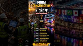 🔥 FIFA World Cup Stadium Construction to Kickoff ⚽🏆 #FIFA #WorldCup #Football