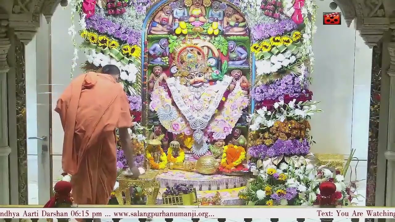 Sandhya Aarti Darshan Salangpur Date 01 02 2025