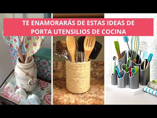 Cómo hacer un porta utensilios decorado en tela - Trapitos.com.ar