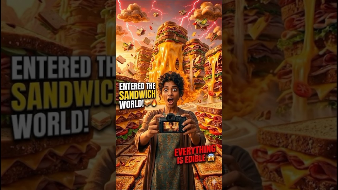 A WHOLE WORLD MADE OF SANDWICH 🥪😱#trending #viralshorts #shorts #viral #exploring #exploringvlog