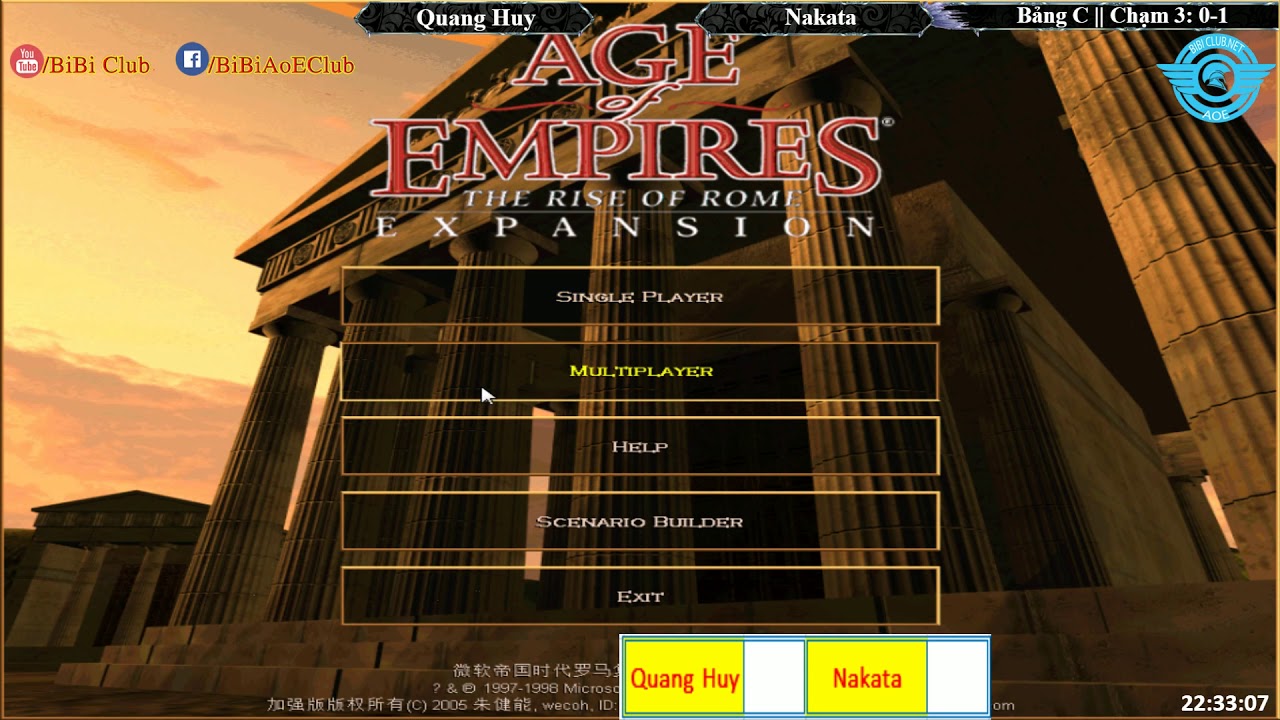 Trận 2 AoE MiNi Cup Bô Lão| Bảng C| Quang Huy vs Nakata