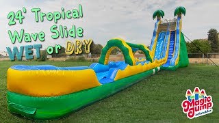 24' Tropical Wave Slide | Wet or Dry | Magic Jump, Inc.