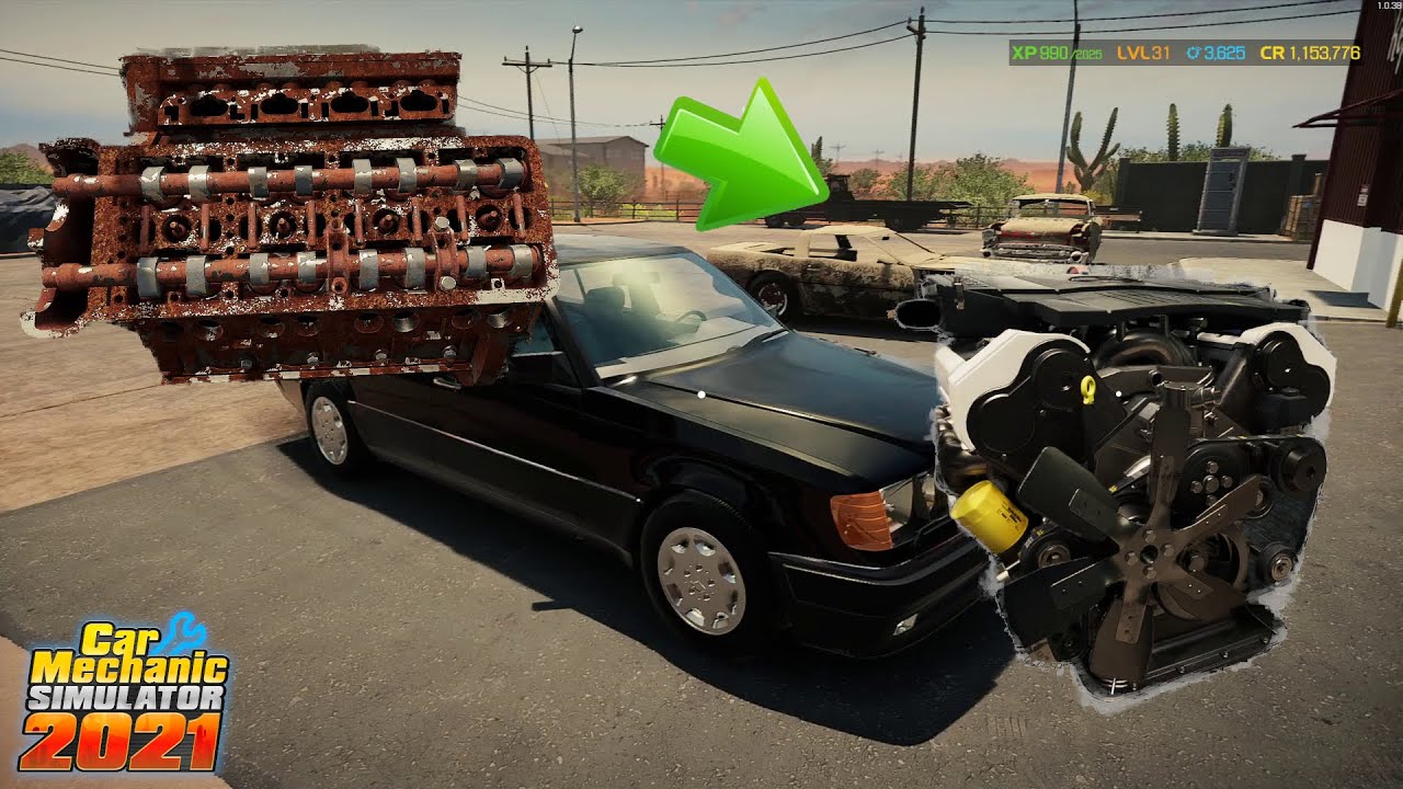 Restoration of a V8 M117 Engine for Mercedes W124 500E