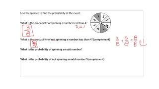 Finding Probability and its Complement