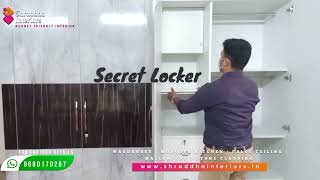 How to keep secret locker in wardrobe | Shraddha Interiors | Locker screenshot 3