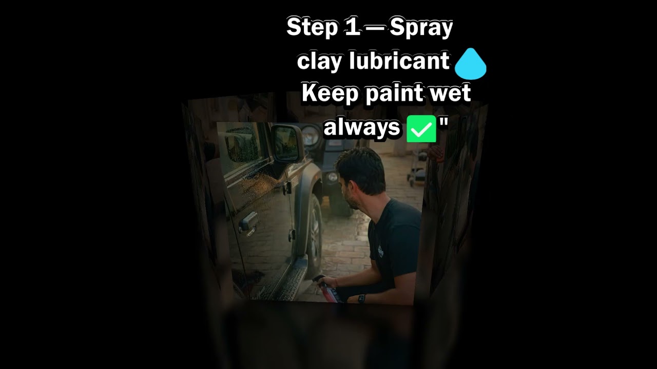 Using a clay bar to decontaminate paint