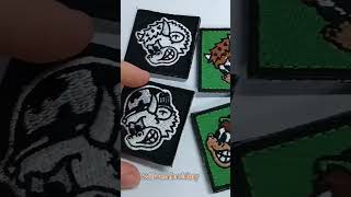 Custom embroidery patches small cute emblem iron on patch for clothing jacket hats Merry 0109