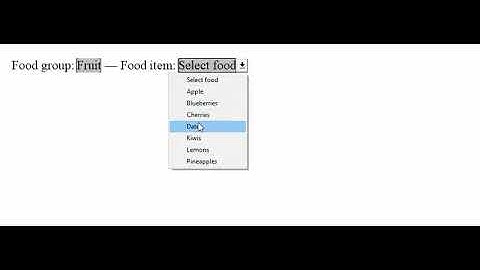 Linked Dependent Drop-down List