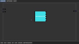 Tutorial for creating a 4 Bit register in Digital logic simulator