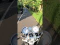 Motovlog on a Beautiful Countryside Road at Sunset