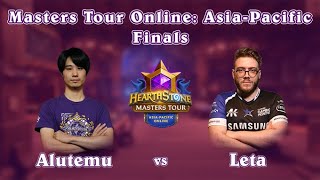 Alutemu vs Leta - Finals - Hearthstone Masters Tour Online: Asia-Pacific