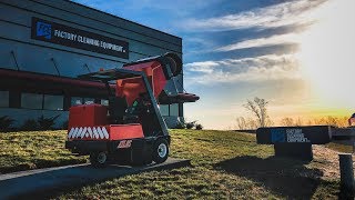 Parking Lot Sweeper Makes Debris Disappear