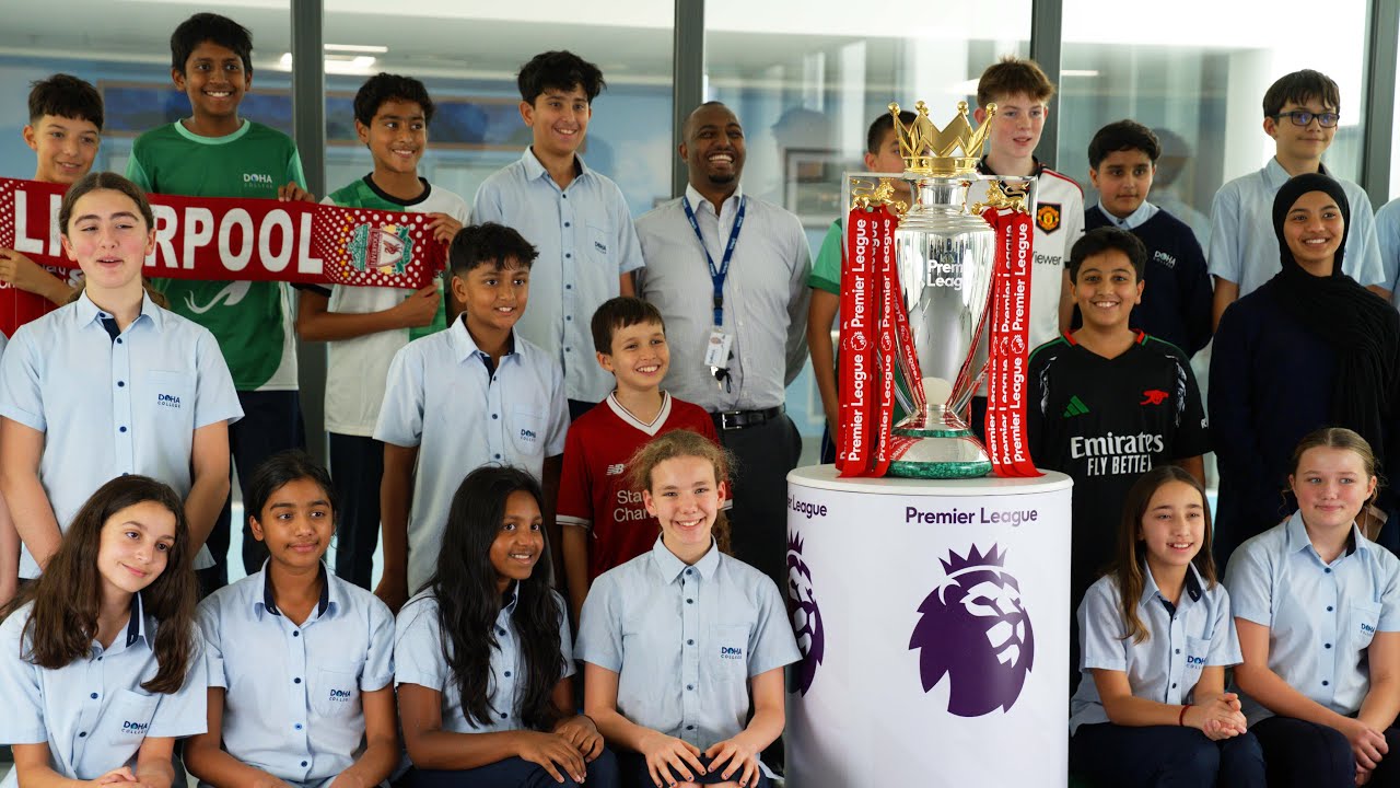 Premier League Trophy at Doha College