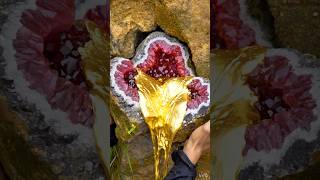 The process of finding gold | finding gold in bedrock fragments | finding gold nuggets worth $2500