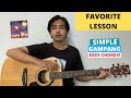 CHORD SIMPLE GAMPANG (Favorite Lesson - Yaeow) (Tutorial Gitar) Easy Chords!