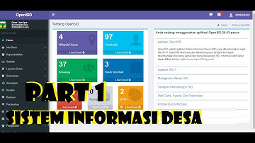 SISTEM INFORMASI DESA (SID) #PANDUAN PART 1