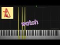 watch by Billie Eilish - Piano Cover and Tutorial by Isabella Legrande