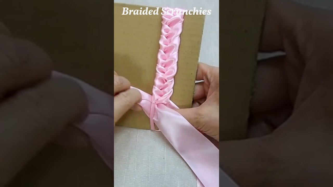 Поделки из лент своими руками &mdash; Как сделать плетеные резинки для волос из атласной ленты
