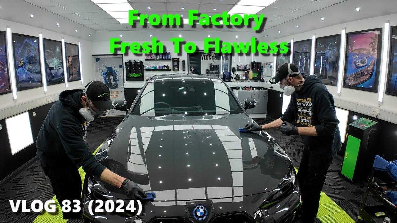 От заводского состояния до безупречного: BMW i4 Dravit Grey 2024 года + керамическое покрытие Gyeon