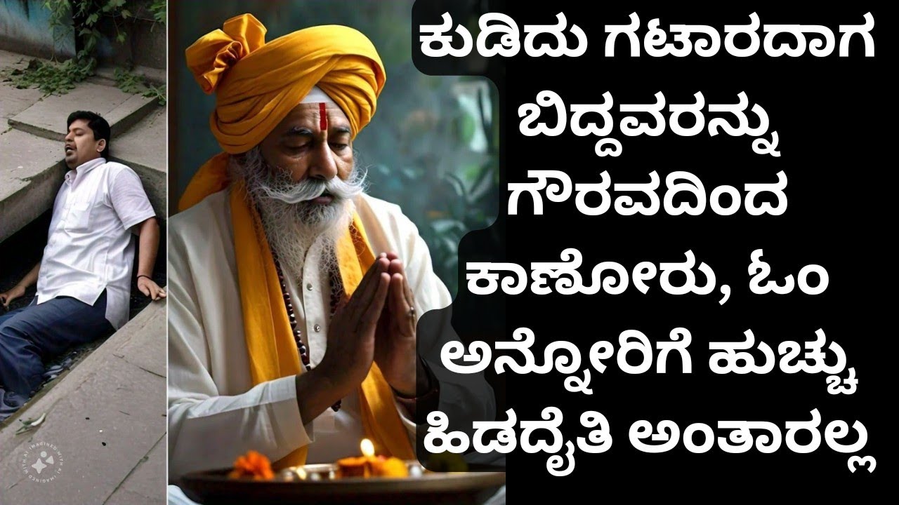 ಕುಡಿದು ಗಟಾರದಾಗ ಬಿದ್ದವರನ್ನು ಗೌರವದಿಂದ ಕಾಣೋರು ಓಂ ಅನ್ನೋರಿಗೆ ಹುಚ್ಚು ಹಿಡದೈತಿ ಅಂತಾರಲ್ಲ..??!