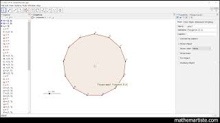 Discrete variable star rosette with GeoGebra