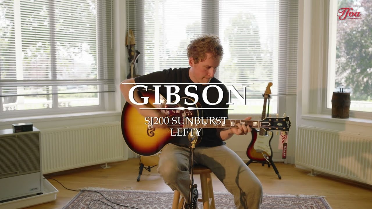 Gibson SJ200 Original Vintage Sunburst Lefty played by Milo Groenhuijzen | Demo