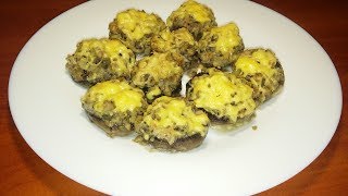 Фаршированные Шампиньоны Закуска на Новый год 2020 Рецепт Вкусных Фаршированных Грибов Фаршированные Шампиньоны Закуска на Новый год 2020 Рецепт Вкусных Фаршированных Грибов