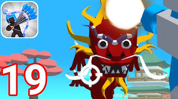 Merge Archers : Castle Defense - Gameplay Walkthrough 19 Level 149 - 159 Dragons ( iOS, Android )