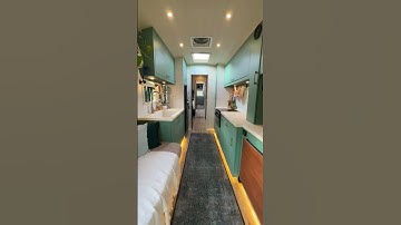 Thumbnail of School Bus Turned Tiny Home - Could You Live Here? #shorts