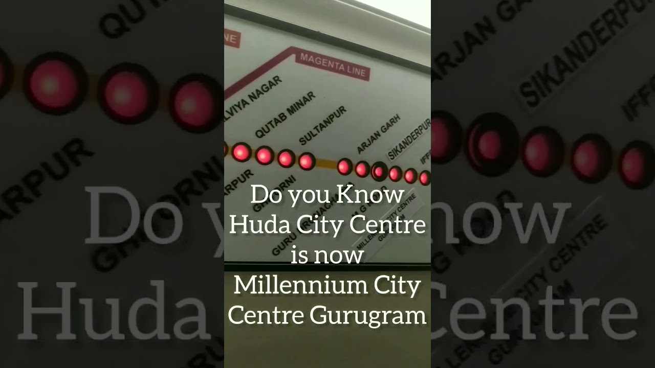 Do you Know that Huda City Centre is now Millennium City Centre Gurugram. 