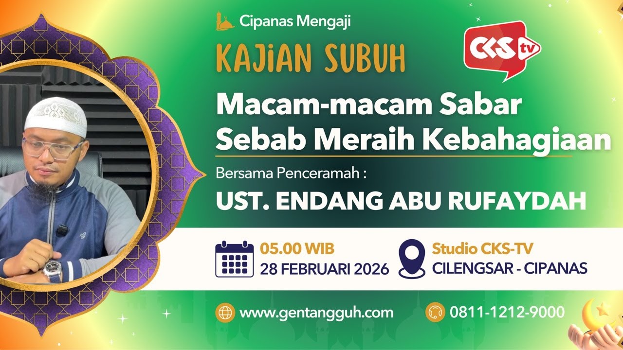 Macam-macam Sabar dan Sebab Meraih Kebahagiaan #aburufaydah