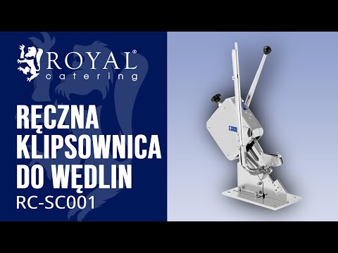 Ручний кліпсатор для ковбас Royal Catering RC-SC001, видео 1