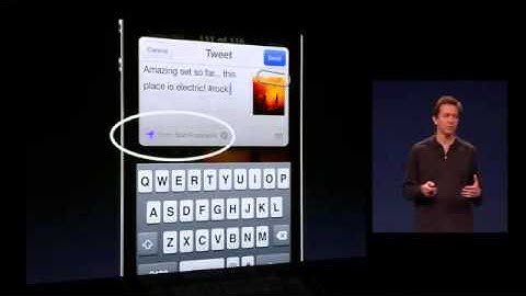 WWDC 2011 Keynote - iOS 5 Twitter Integration