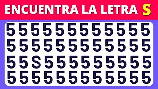 Encuentra lo raro  Edición Números y Letras ✅ Fácil, Medio, Difícil  30 niveles.