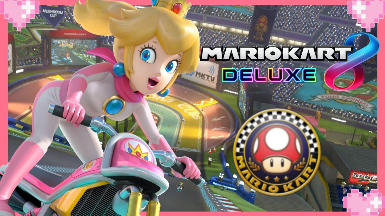 💗 Mario Kart 8 Deluxe (Mushroom Cup) Peach Gameplay 💗