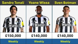 Newcastle United Salaries & Contracts 2025/26 Full Squad weekly Wages Revealed!