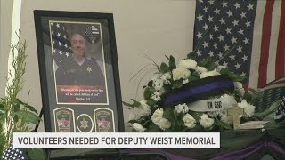 2,000 flags will fly at Galesburg High ahead of deputy's memorial service. How you can help