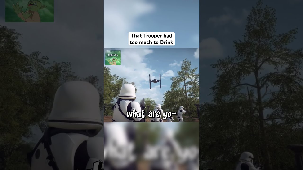 Tie Fighter Flies Way Too Close Starwars Tiefighter Battlefront2 Meme Stormtrooper Fake