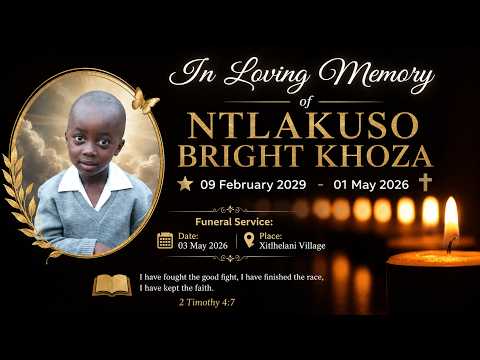 FUNERAL SERVICE OF NTLAKUSO BRIGHT KHOZA