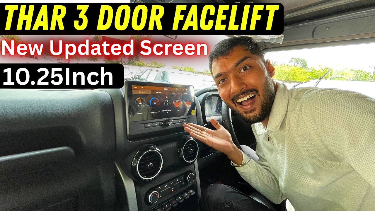 2025 Mahindra Thar Facelift RWD😍| New Updated Screen 10.25 Inch Full Review
