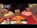 【ASMR】【音フェチ】木箱とお菓子の箱をタッピング&耳かき ｶﾘｶﾘ