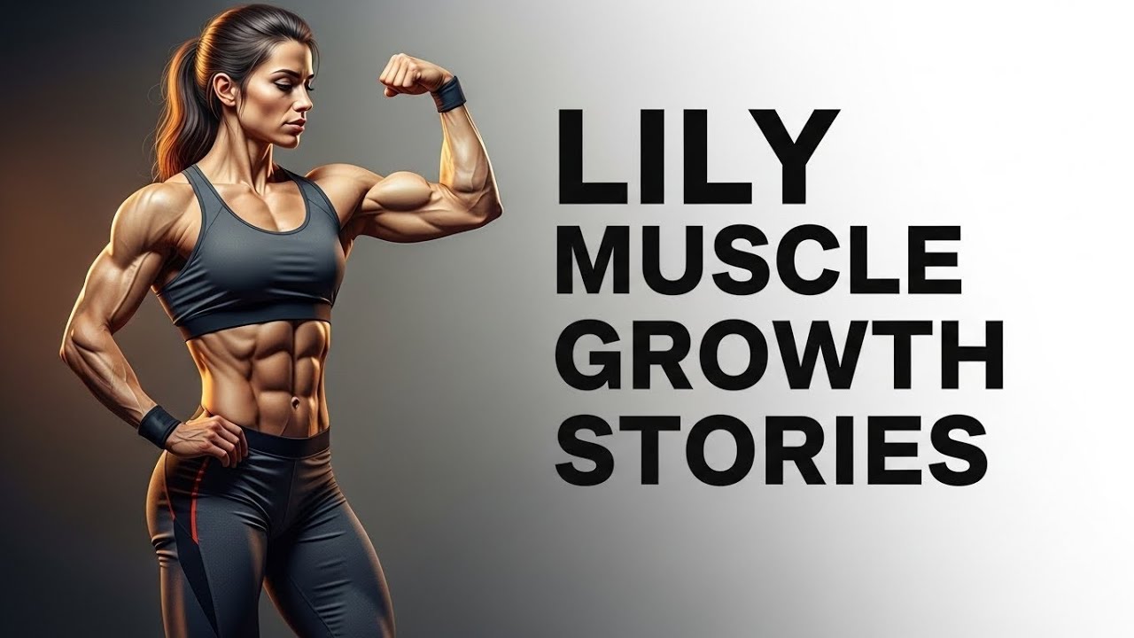 Lily muscle growth stories - Female Muscle growth story| USA 2025| Ai built her body 