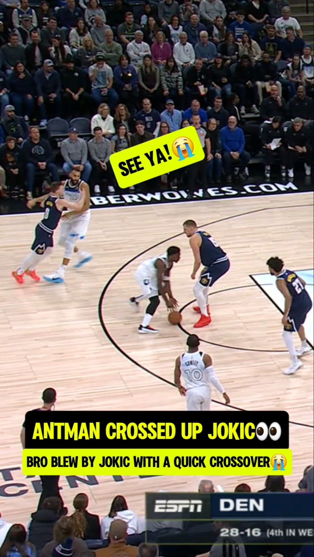Jokic BLINKED and Ant was GONE?