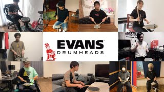 EVANS Drumheads 練習パッド RealFeel with EVANSドラムヘッドアーティスト part 2