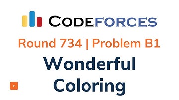 Wonderful Coloring | Problem B1 | Codeforces Round 734 | Solution with Explanation