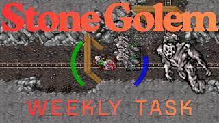Tibia Stone Golem Farmine Weekly Task Bestiary #tibia #weeklytask #tibiagame #tibiaglobal