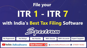 File your ITR 1 to ITR 7 with India