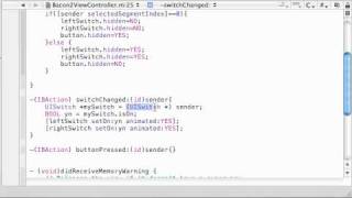 Celebrity iPhone Development Tutorial - 13 - Coding the Switches Method Net Worth