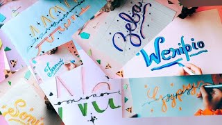 Naila, Gypsy, Weripio, Aashvi, Zeba Tanvi, Sonu-Beautiful names in cursive Writing