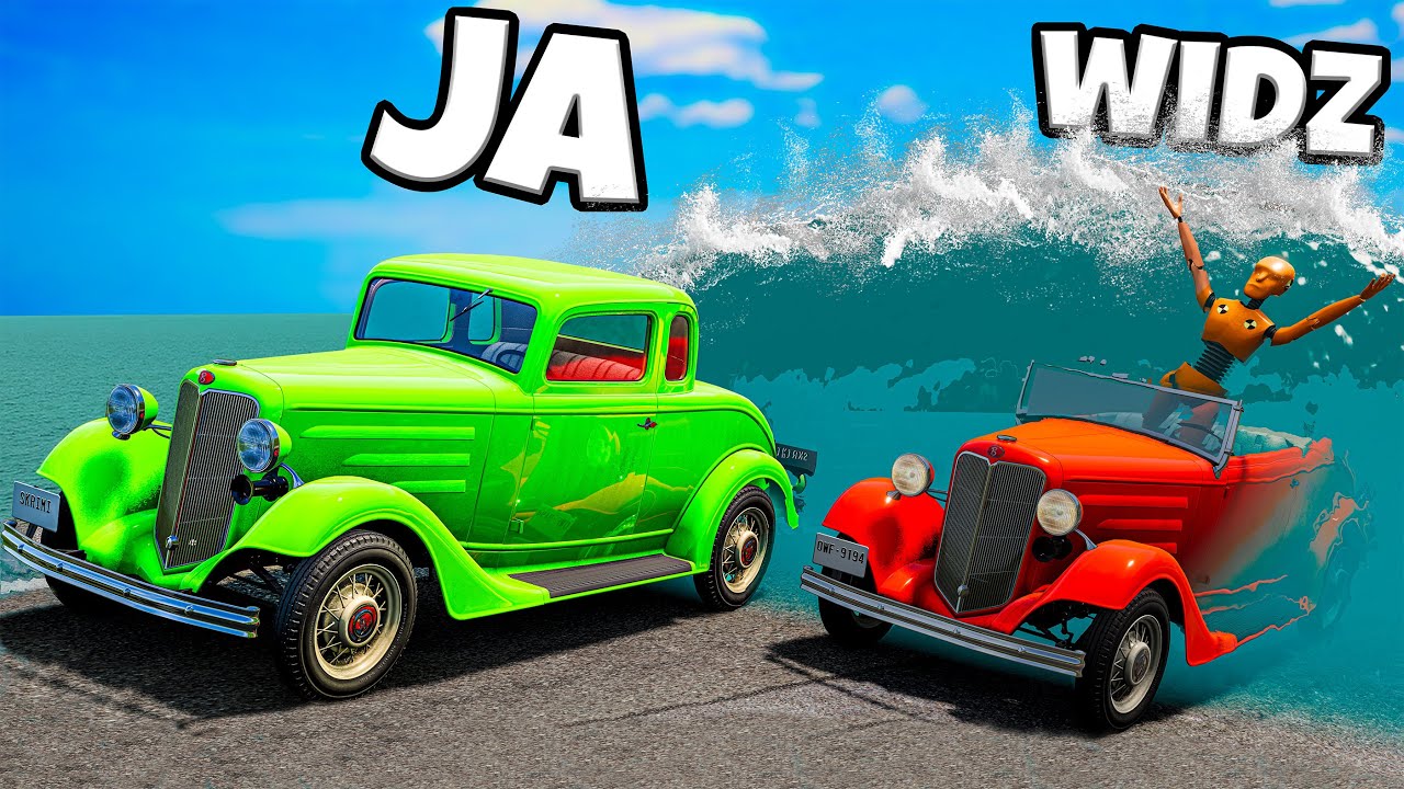❄️ UCIEKAM Z WIDZAMI OD POWODZI!? | BeamNG Drive |